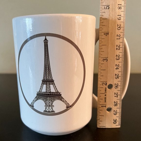 Eiffel Tower Paris France Porcelain Souvenir Mug ~ Olympic Games ~ Travel - Picture 2 of 4